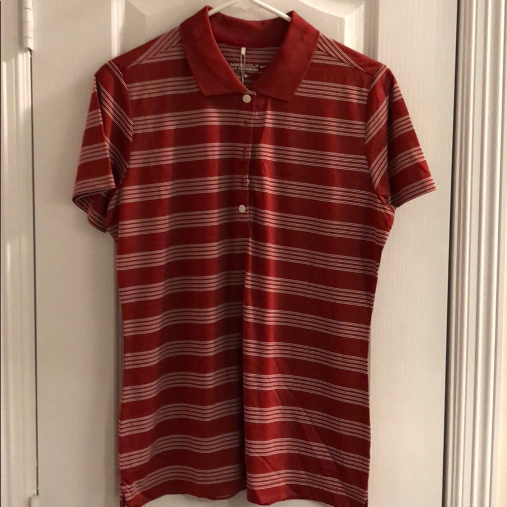 Nike Women’s Dri-Fit Striped Golf Polo